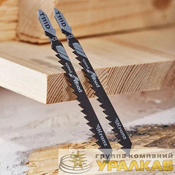 Пилка для электролобзика по дереву T111D 100мм 6 зубьев на дюйм 6-60мм (уп.2шт) Kranz 