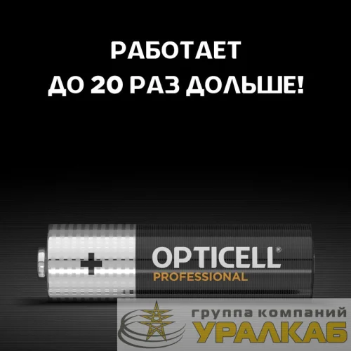 Элемент питания алкалиновый AA/LR6 (блист. 6шт) Professional Opticell 