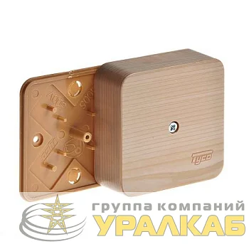 Коробка распределительная ОП 79х79х32мм IP40 сосна (светл. основа) Ruvinil 65004-27М