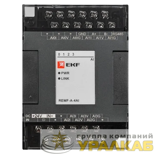 Модуль аналогового ввода REMF 4 PRO-Logic EKF REMF-A-4AI детальная картинка