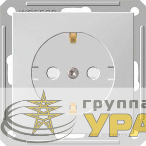 Розетка 1-м СП W59 16А IP20 с заземл. защ. шторки механизм бел. SE RS16-152-1-86