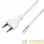 Провод с евроштекером 15м 2х05кв.мм 2.5А бел. Duwi 