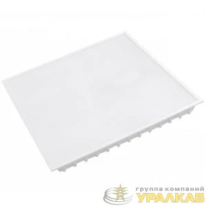 Светильник светодиодный LL-DVO-028-P600х600 (4410.850.T.03.0.6) 28Вт 3360лм 5000К CRI>80 рассеиватель опал IP65 595х595х58мм встраиваемый монтаж LeaderLight 