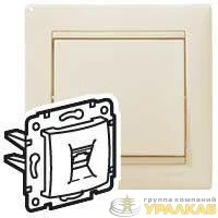 Розетка телефонная 1-м СП Valena RJ11 механизм сл. кость (DIY-упак.) IEK 695622