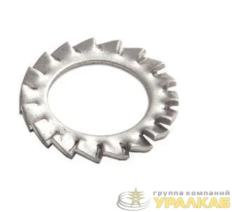 Шайба стопорная с наружными зубцами М4 DIN 6798 INOX EKF shst4-INOX