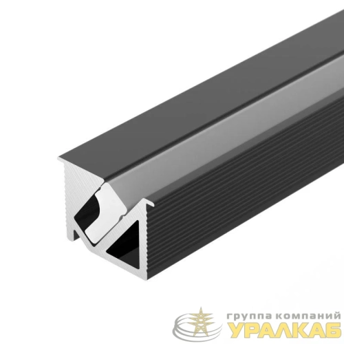 Профиль SL-BEVEL-H10-F14-2000 ANOD BLACK L2000 алюм. Arlight 