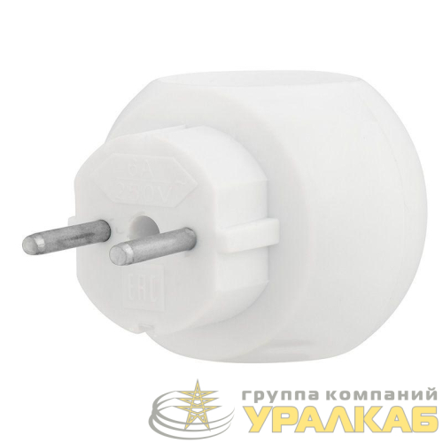 Разветвитель 3-м 6А IP20 Шар 220В бел. Rexant 11-1063