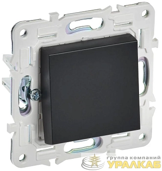 Выключатель 1-кл. SKANDY 10А SK-V01Bl черн. IEK SK-V10-0-10-K02