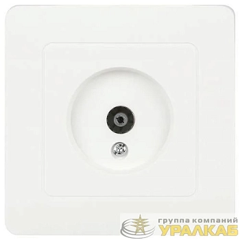 Розетка телевизионная одиночная TV СП Style 7-301-01 IP20 бел. Intro 