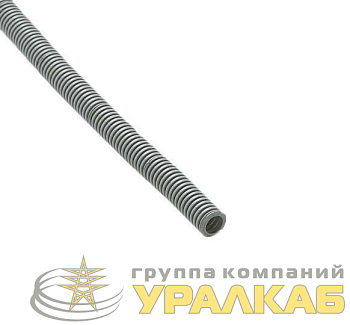 Труба гофрированная ПВХ легкая d20мм с протяжкой сер. (уп.50м) Ruvinil 12001(50)