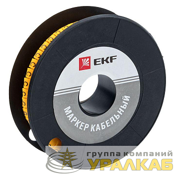 Маркер каб. 4.0кв.мм "C" (ЕС-2) (уп.500шт) EKF plc-KM-4-C
