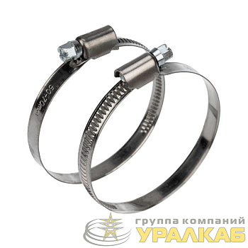 Хомут стальной червячный 50-70 (Россия) Rexant 07-0650