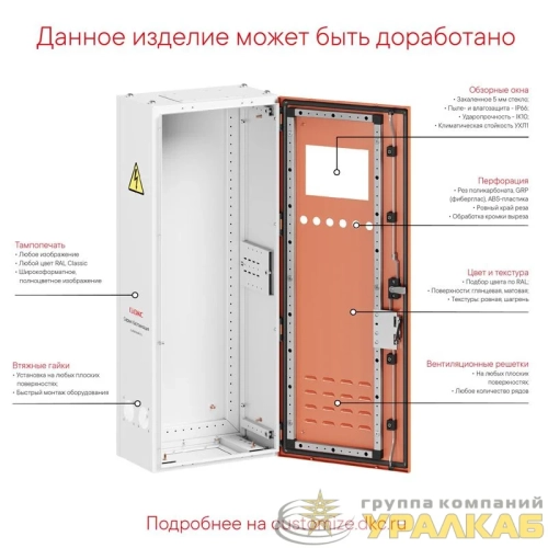 Корпус напольный RAM fit 1800х600х400мм без боков. вырезов DKC 