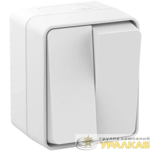 Выключатель 2-кл. ОП AtlasDesign Profi54 IP54 10AX бел. SE ATN540151 детальная картинка Выключатель 2-кл. ОП AtlasDesign Profi54 IP54 10AX бел. SE ATN540151 детальная картинка