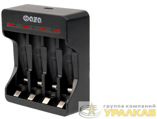 Устройство зарядное B-95USB Ni-Cd/Ni-MH (4хAA/4хAAA/1х9В "Крона") индикатор зарядки питание от USB + 4хAA 2700мА.ч кабель MicroUSB-USB в компл. ФАZА 5038929