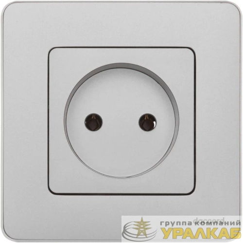 Розетка 1-м СП Inspiria 16А IP20 250В 2P механизм алюм. IEK 673712 детальная картинка