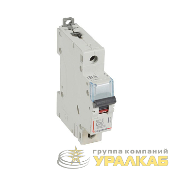 Выключатель автоматический модульный 1п C 20А 6кА DX3-E 6000 1мод. 230/400В Leg 407264