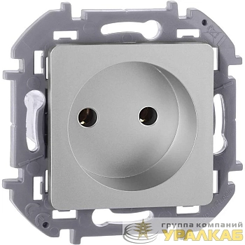Розетка 1-м СП Inspiria 16А IP20 250В 2P механизм алюм. IEK 673712