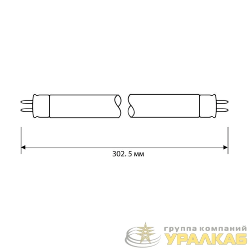 Лампа люминесцентная FT5-8W/54 8Вт T5 6500К G5 Camelion 3332 детальная картинка