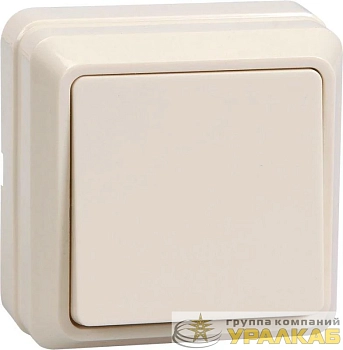 Выключатель 1-кл. ОП Октава 10А IP20 ВС20-1-0-ОКм крем. IEK EVO10-K33-10-DC Выключатель 1-кл. ОП Октава 10А IP20 ВС20-1-0-ОКм крем. IEK EVO10-K33-10-DC