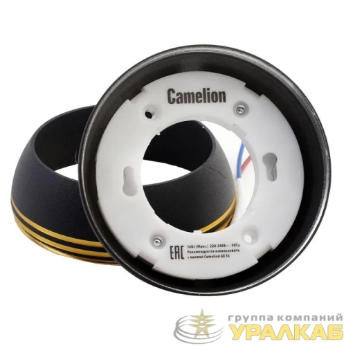 Светильник встраиваемый IP20 металлический под лампу GX53 LGX53-03 C02 черн. Camelion 
