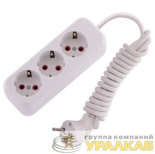 Удлинитель 3х2м с заземл. 16А IP20 Lila LEZARD 720-0302-301 детальная картинка
