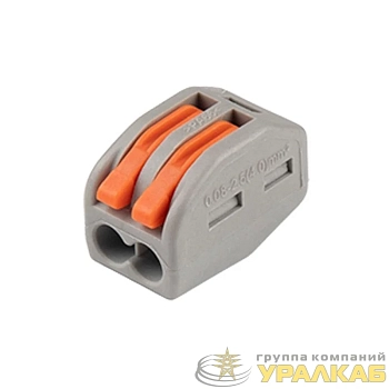 Клемма монтажная рычажного соединения PTC-2P 222-412 450В 32А 0.08-2.5(4.0)кв.мм Jazzway 