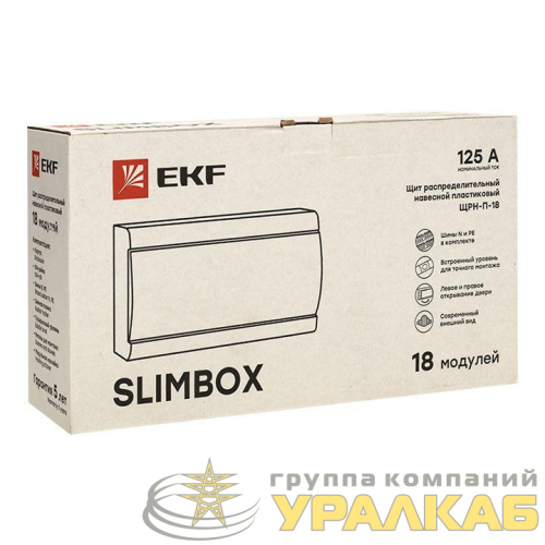 Щит ЩРН-П-18 "SlimBox" IP41 бел. дверца PROxima EKF 