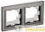 Рамка 2-м IP44 BRITE РУ-2-БрШ-44 шампань IEK BR-M22-44-K37