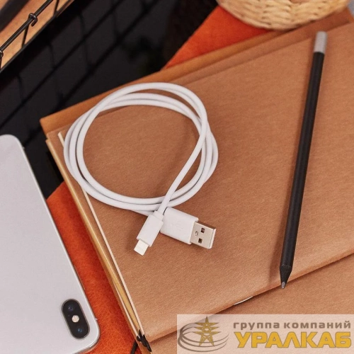 Кабель USB для iPhone 5/IPad 4/ipod 5 бел. Rexant 18-1121 детальная картинка Кабель USB для iPhone 5/IPad 4/ipod 5 бел. Rexant 18-1121 детальная картинка