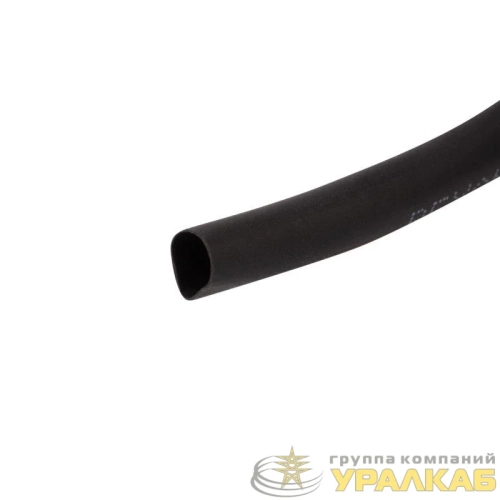 Трубка термоусадочная ТУТ нг 5.0/2.5 черн. ролик 2.44м Rexant 