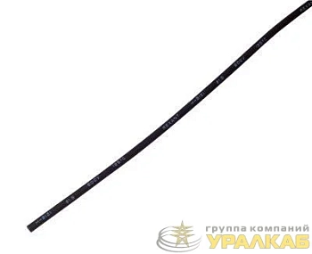 Трубка термоусадочная ТУТ нг 1.0/0.5 черн. 1м Rexant 