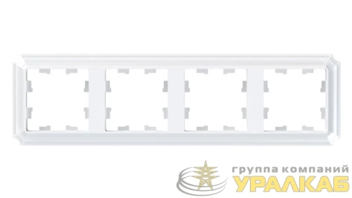 Рамка 4-пост. AtlasDesign Antique универс. бел. SE ATN100104 детальная картинка