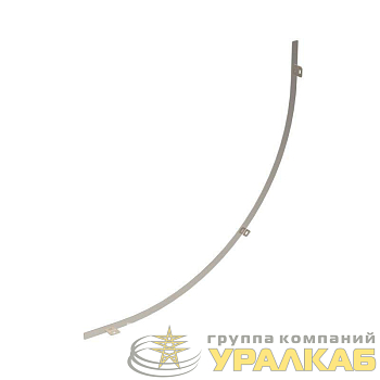 Перегородка SEP для вертикального внутреннего угла 90град. H50 R300 гор. цинк в комплекте с крепежными элементами для монтажа DKC 
