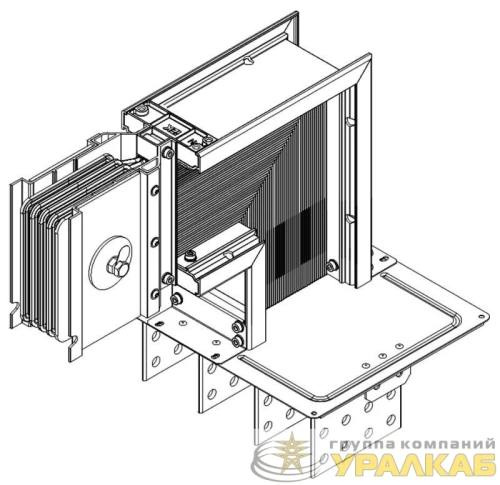 Секция фланцевая вверх Тип2 1600А Al 3L+N+PER НК IP55 тран. IEK LB-1600A4-25-F-FU2 детальная картинка