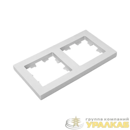 Рамка 2-м Эпика пластик алюм. EKF 