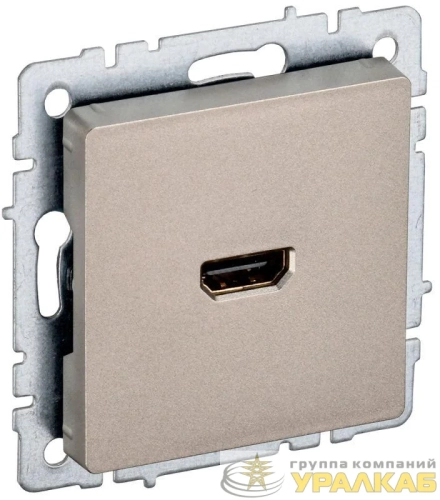 Розетка СП BRITE HDMI РHDMI-0-БрШ механизм шампань IEK BR-H10-K37 детальная картинка