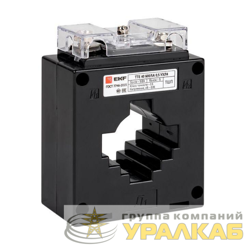 Трансформатор тока ТТЕ 40 500/5А кл. точн. 0.5 PROxima EKF tte-40-500/tc-40-500-0.5 детальная картинка
