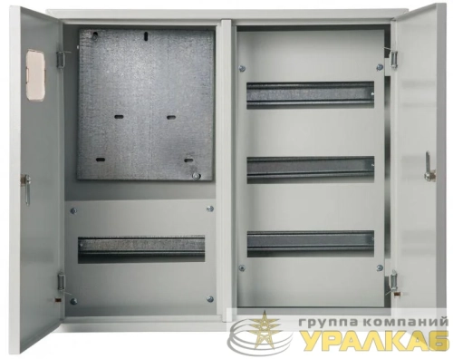 Корпус учетный навесной ЩРУН-3/48 520х585х160 3ф 48мод. IP31 двудверный метал. DEKraft 