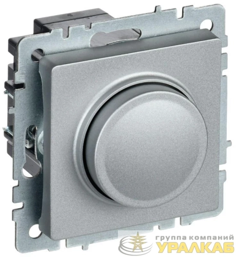 Светорегулятор СП BRITE пов-наж. 600Вт СС10-1-0-БрА механизм алюм. IEK BR-D20-0600-K47 детальная картинка