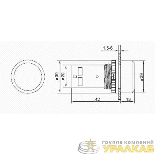 Кнопка EB22 возвратная желт. NO+NC 300В Rexant 