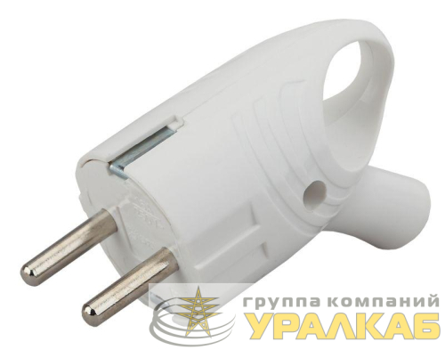 Вилка с заземл. угловая с кольцом 16А бел. Vx4-W ЭРА Б0039676 детальная картинка