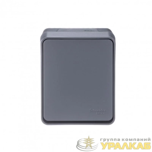 Выключатель 1-кл. ОП AtlasDesign PROFI IP54 10AX антрацит SE 