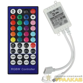 Контроллер для светодиодной ленты с ИК пультом RGBW-Controller-12/24V-96/192W-IP20-IR ЭРА 