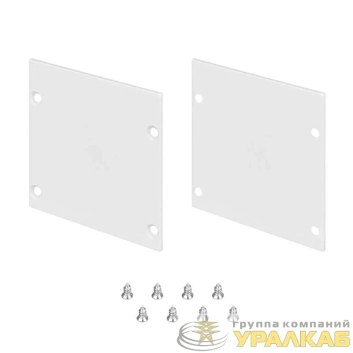 Заглушка LINE-S-5050 WHITE глухая металл (комплект) Arlight 