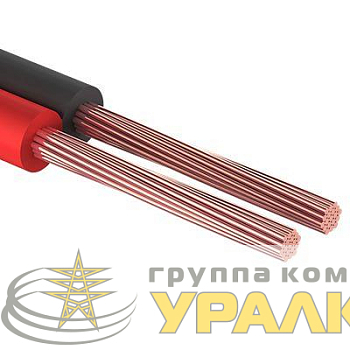 Кабель Stereo 2х0.75 красн./черн. (уп.10м) Rexant 01-6104-3-10