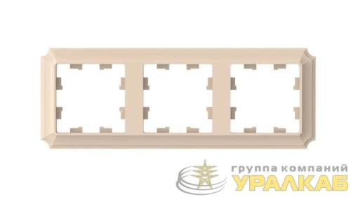 Рамка 3-пост. AtlasDesign Antique универс. песочн. SE ATN101203 детальная картинка