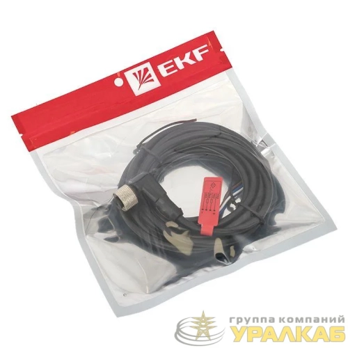 Кабель-разъем М12 4-PIN угловой EKF PLG-12L-4-2 детальная картинка