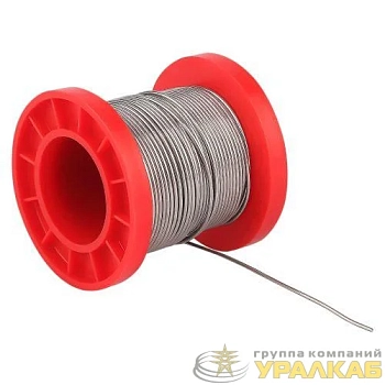 Припой PL-PR05 для пайки ПОС 61 проволока d1.0мм катушка 100 грамм Эра 