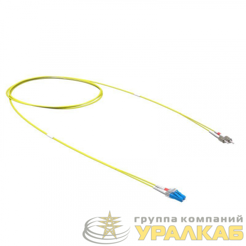 Шнур оптический коммутационный переходной Duplex LC-UPC/ST-UPC 9/125 OS2 2м DKC RNPC9DSULU2